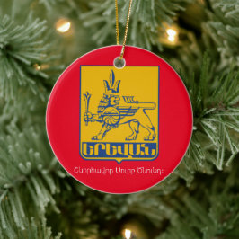 Yerevan Armenia kerstversiering Keramisch Ornament