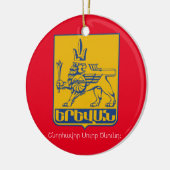Yerevan Armenia kerstversiering Keramisch Ornament (Links)