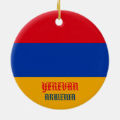 Yerevan Armenia kerstversiering Keramisch Ornament (Achterkant)