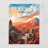Yerevan Armenië Reizen Kunst Vintage Briefkaart (Voorkant)