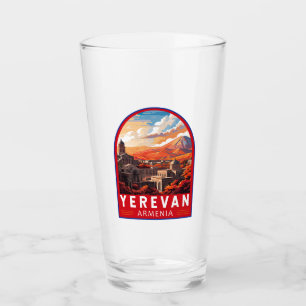 Yerevan Armenië Reizen Kunst Vintage Glas