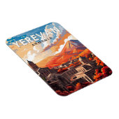 Yerevan Armenië Reizen Kunst Vintage Magneet (Rechterzijde)