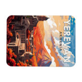 Yerevan Armenië Reizen Kunst Vintage Magneet (Horizontaal)