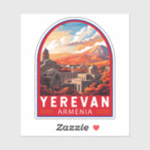 Yerevan Armenië Reizen Kunst Vintage Sticker (Vel)