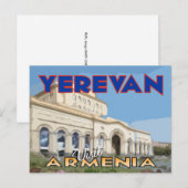 Yerevan, bezoek Armenië Briefkaart (Voorkant / Achterkant)