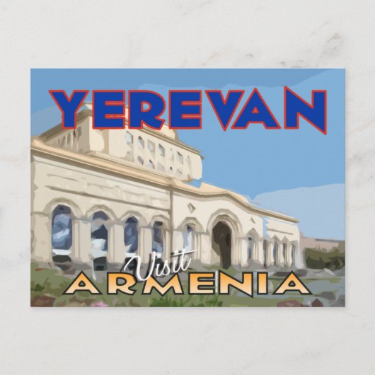 Yerevan, bezoek Armenië Briefkaart (Voorkant)