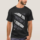 Yerevan Camo Pattern Grey Camouflage T-shirt (Voorkant)