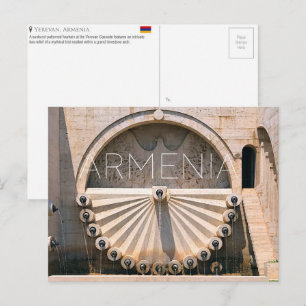 Yerevan Cascade, Armenië Reisansichtkaart Briefkaart