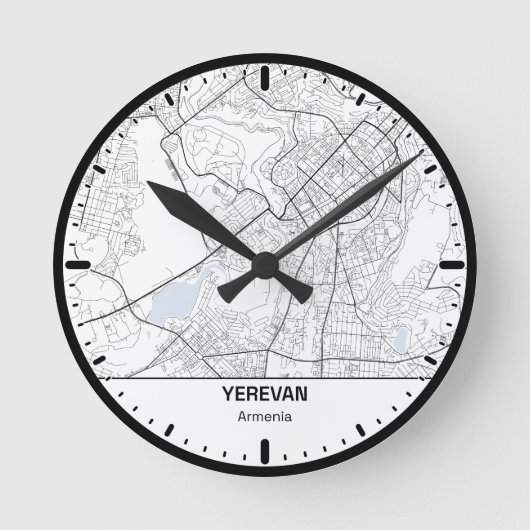 Yerevan Klok Stad Lijn Kunst (Voorkant)