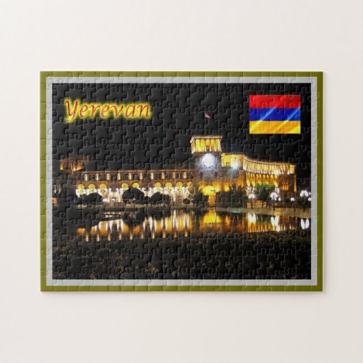Yerevan - Republic Square - at night - Legpuzzel (Horizontaal)