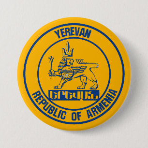 Yerevan Rond Embleem Ronde Button 7,6 Cm