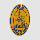 Yerevan Round Emblem Ornament (voorkant)