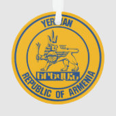 Yerevan Round Emblem Ornament (achterkant)