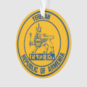 Yerevan Round Emblem Ornament (voorkant)