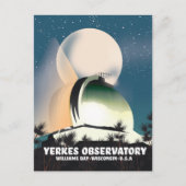 Yerkes Observatorium Williams Bay, Wisconsin, VS, Briefkaart (Voorkant)