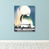 Yerkes Observatorium Williams Bay, Wisconsin, VS, Canvas Afdruk (Insitu (Houten vloer))