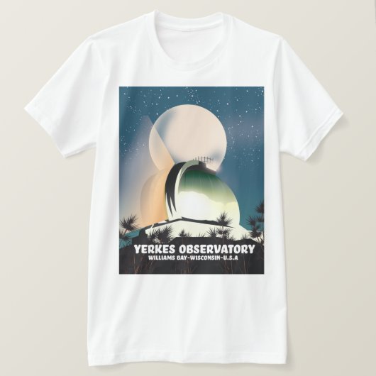 Yerkes Observatorium Williams Bay, Wisconsin, VS, T-shirt (Design voorkant)