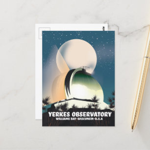 Yerkes Observatory Williams Bay, Wisconsin, VS Briefkaart