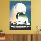 Yerkes Observatory Williams Bay, Wisconsin, VS Canvas Afdruk (Insitu (Woonkamer))