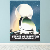 Yerkes Observatory Williams Bay, Wisconsin, VS Canvas Afdruk (Insitu (Houten vloer))