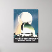 Yerkes Observatory Williams Bay, Wisconsin, VS Canvas Afdruk (Voorkant)