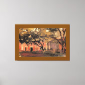 Yerres, de Volière in de Ornamentele Boerderij, Canvas Afdruk (Voorkant)