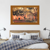 Yerres, de Volière in de Ornamentele Boerderij, Canvas Afdruk (Insitu (Slaapkamer))