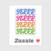 YERRR STICKER (Vel)