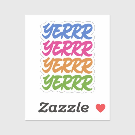 YERRR STICKER (Vel)