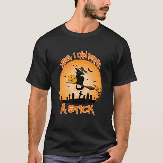 Yes Actually I Can Drive A Stick Halloween 2022 7 T-shirt (Voorkant)