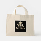 YES CHEF Kitchen Quote Tote Bag (Achterkant)