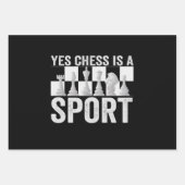 Yes Chess is a Sport Funny Chess Lovers Gift Inpakpapier Vel (Voorkant)