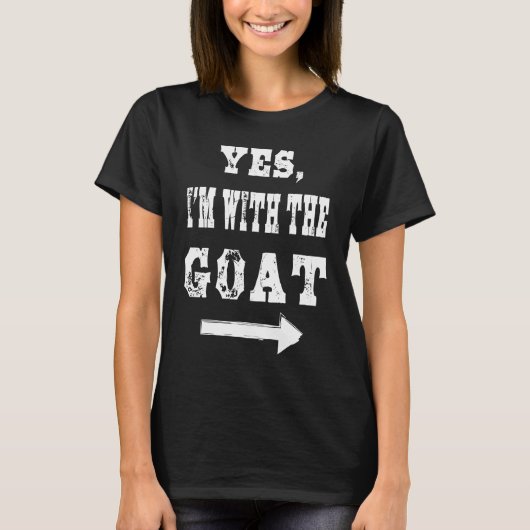 Yes I am with the goat  Halloween costume T-shirt (Voorkant)