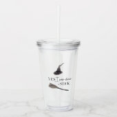 Yes I Can Drive A Stick Fun | Happy Halloween Acryl Drinkbeker (Voorkant)