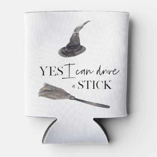 Yes I Can Drive A Stick Fun | Happy Halloween Blikjeskoeler (Voorkant)