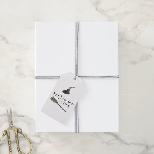 Yes I Can Drive A Stick Fun | Happy Halloween Cadeaulabel (Met Touw)
