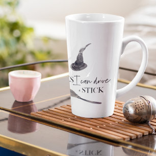 Yes I Can Drive A Stick Fun   Happy Halloween Latte Mok