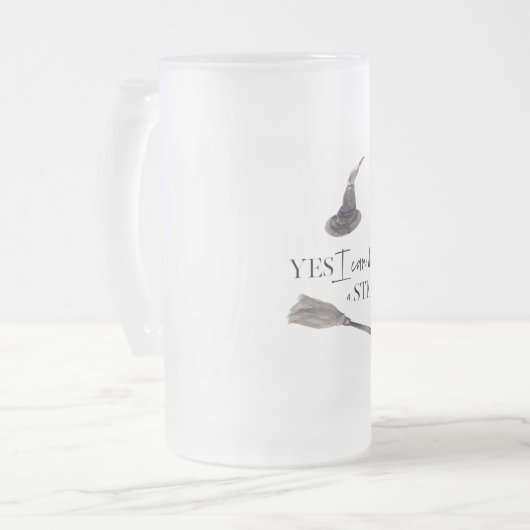 Yes I Can Drive A Stick Fun | Happy Halloween Matglas Bierpul (Voorkant links)