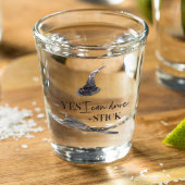 Yes I Can Drive A Stick Fun | Happy Halloween Shot Glas