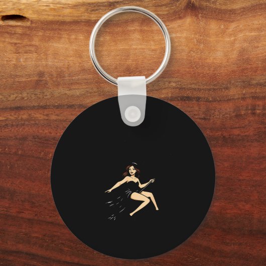 Yes I Can Drive A Stick Funny Halloween Soky Witch Sleutelhanger (Voorkant)