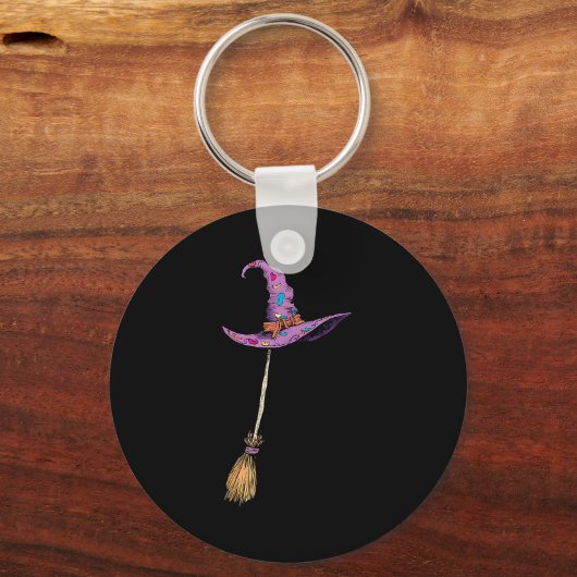 Yes I Can Drive A Stick Soky Witch Funny Halloween Sleutelhanger (Voorkant)