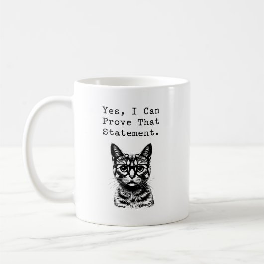 Yes, I Can Prove That Statement Math Design Koffiemok (Links)