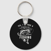 Yes I Do Have A Retirement Plan Fishing Funny Fish Sleutelhanger (Voorkant)