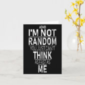 Yes I Have Adhd I'm Not Random Funny Quotes_adhd A Kaart (Gele Bloem)