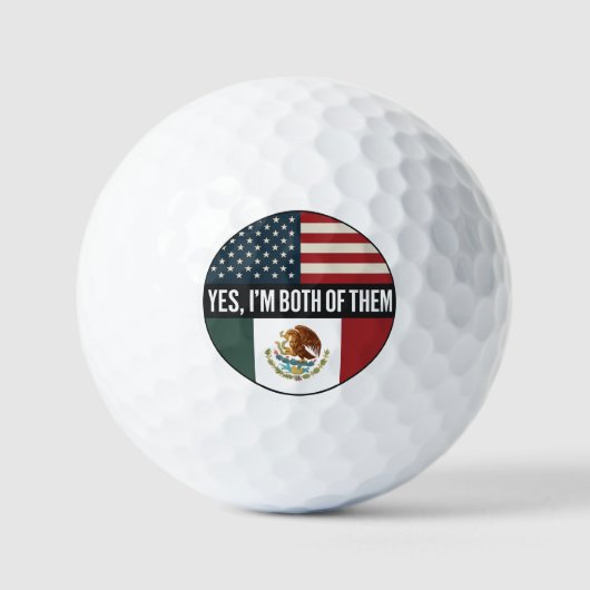 Yes, I’m Both of Them– Proud Dual Identity Citizen Golfballen (Voorkant)