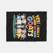 Yes I Really Do Need All These Goats Farm Animal L Fleece Deken (Voorkant (Horizontaal))