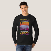 Yes I Really Do Need All These Hippos 1 T-shirt (Voorkant volledig)