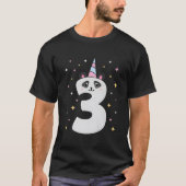 Yes I'M 3 Panda Themed 3Rd Py T-shirt (Voorkant)