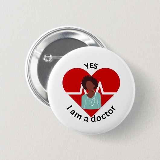 Yes, I'm a Doctor Ronde Button 5,7 Cm (Voorkant /achterkant)