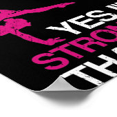 Yes I'm A Gymnast Gymnastics Athlete Handstand Poster (Hoek)